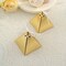 Elegant Pyramid Favor Boxes with Satin Ribbons Wedding Party Decor